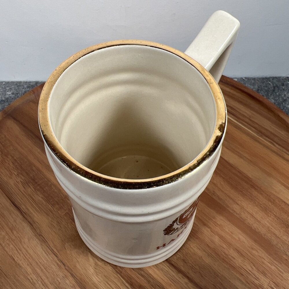 Vintage Harvard University Crimson VE RI TAS Off-White Gold W. C. Bunting Co Mug - Picture 7 of 13